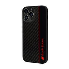 Audi Audi Carbon Fiber Stripe - Kryt Na Iphone 13 Pro Max (Černý)