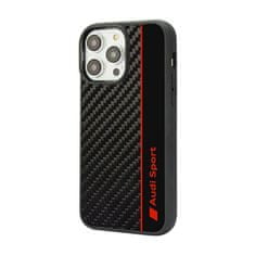 Audi Audi Carbon Fiber Stripe - Kryt Na Iphone 14 Pro Max (Černý)