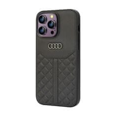 Audi Originální Kožené Pouzdro Audi - Iphone 14 Pro Max (Černé)