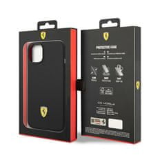 Ferrari Ferrari Silicone Metal Logo - Kryt Na Iphone 14 (Černý)