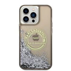 Karl Lagerfeld Pouzdro Karl Lagerfeld Liquid Glitter Rsg Logo Case - Iphone 14 Pro Max Case