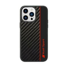 Audi Audi Carbon Fiber Stripe - Kryt Na Iphone 14 Pro (Černý)