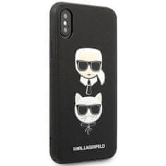 Karl Lagerfeld Karl Lagerfeld Saffiano Karl & Choupette Heads - Kryt Na Iphone Xs Max (Černý