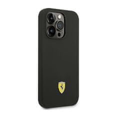 Ferrari Ferrari Silicone Metal Logo - Kryt Na Iphone 14 Pro Max (Černý)