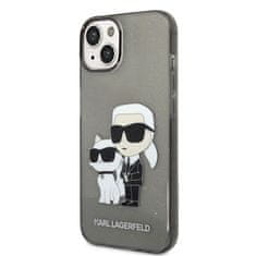 Karl Lagerfeld Karl Lagerfeld Iml Glitter Nft Karl & Choupette - Kryt Na Iphone 14 (Černý)