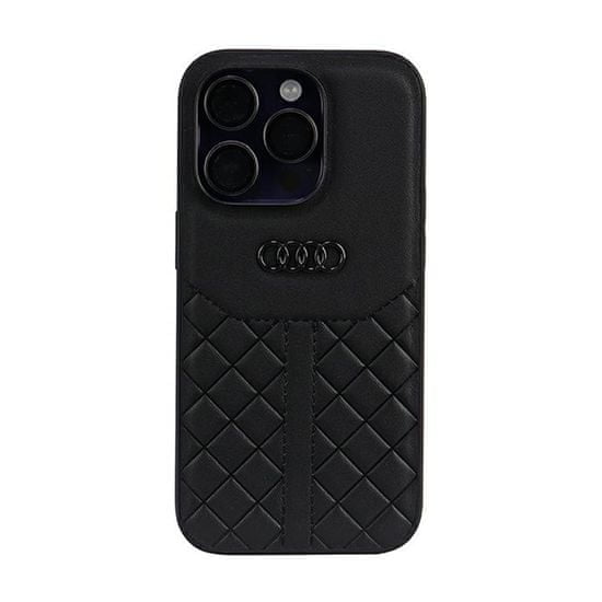 Audi Originální Kůže Audi – Pouzdro Na Iphone 14 Pro (Černé)