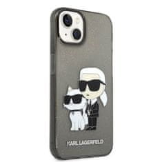 Karl Lagerfeld Karl Lagerfeld Iml Glitter Nft Karl & Choupette - Kryt Na Iphone 14 (Černý)