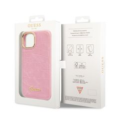 Guess Guess Croco Collection - Kryt Na Iphone 14 Plus (Růžová)