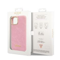 Guess Guess Croco Collection - Kryt Na Iphone 14 (Růžová)