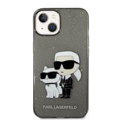 Karl Lagerfeld Karl Lagerfeld Iml Glitter Nft Karl & Choupette - Kryt Na Iphone 14 Plus (Černý