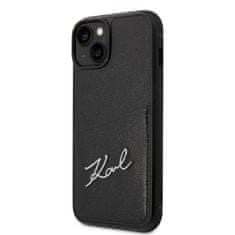 Karl Lagerfeld Karl Lagerfeld Signature Logo Cardslot - Kryt Na Iphone 14 (Černý)