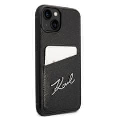 Karl Lagerfeld Karl Lagerfeld Signature Logo Cardslot - Kryt Na Iphone 14 (Černý)