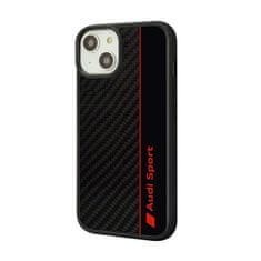 Audi Audi Carbon Fiber Stripe - Kryt Na Iphone 14 (Černý)