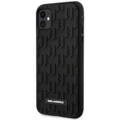 Karl Lagerfeld Karl Lagerfeld Monogram 3D Pattern - Kryt Na Iphone 11 (Černý)