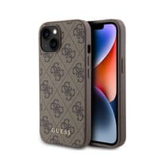 Guess Guess 4G Metal Gold Logo - Kryt Na Iphone 15 (Hnědý)