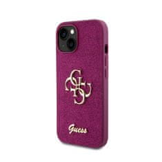 Guess Guess Glitter Script Big 4G - Kryt Na Iphone 15 (Fialový)