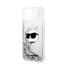Karl Lagerfeld Karl Lagerfeld Liquid Glitter Nft Choupette Head - Kryt Na Iphone 14 (Stříbrný)