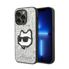 Karl Lagerfeld Karl Lagerfeld Nft Glitter Choupette Patch - Kryt Na Iphone 14 Pro Max (Stříbrný