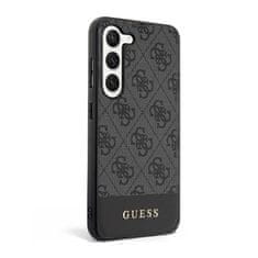 Guess Kolekce Kovového Loga Guess 4G Bottom Stripe – Pouzdro Na Samsung Galaxy S23 (Černé)