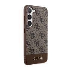 Guess Kolekce Kovového Loga Guess 4G Bottom Stripe – Pouzdro Na Samsung Galaxy S23+ (Br