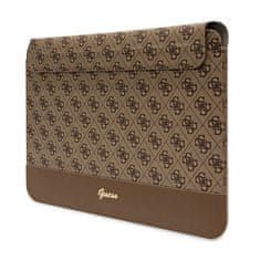 Guess Guess 4G Stripe Metal Logo Computer Sleeve - Pouzdro Na Notebook 14" (Hnědý