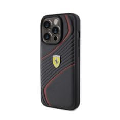 Ferrari Ferrari Twist Metal Logo - Kryt Na Iphone 15 Pro (Černý)