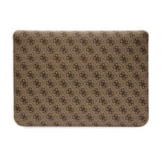 Guess Guess 4G Stripe Metal Logo Computer Sleeve - Pouzdro Na Notebook 14" (Hnědý