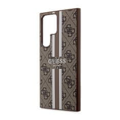 Guess Guess 4G Printed Stripe - Samsung Galaxy S23 Ultra Pouzdro (Hnědá)