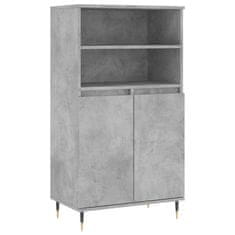 Greatstore Skříň highboard betonově šedá 60 x 36 x 110 cm kompozitní dřevo