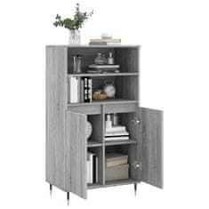 Greatstore Skříň highboard šedá sonoma 60 x 36 x 110 cm kompozitní dřevo