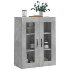 Greatstore Nástěnná skříňka betonově šedá 69,5x34x90 cm kompozitní dřevo