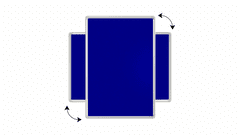 Allboards Allboards, textilní nástěnka 240x120 cm (modrá),TF2412N
