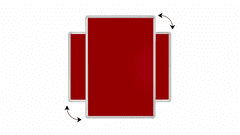 Allboards Allboards, textilní nástěnka 150x100 cm (červená),TF1510CE