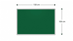 Allboards , Textilní nástěnka 150x100 cm (zelená), TF1510Z