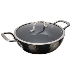 Berlingerhaus Pekáč s poklicí s titanovým povrchem 28 cm Shine Basalt Collection BH-6657