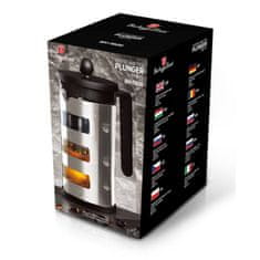 Berlingerhaus Konvice na čaj a kávu french press 600 ml Black Silver Collection BH-7806