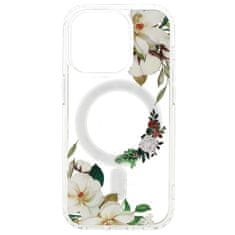 MG Flower MagSafe kryt na iPhone 14 Pro, white flower