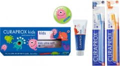 Curaprox Kids limitovaná edice, jahoda bez fluoridu, 60 ml Barva: Zelená, červená