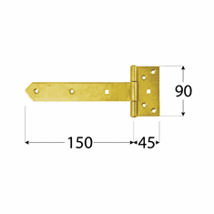 DOMAX ZB 150 Závěs brankový 150x45x90x34x3,0 mm