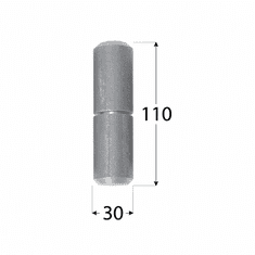 DOMAX ZTK 30 Závěs k přivaření s kuličkou 30x110