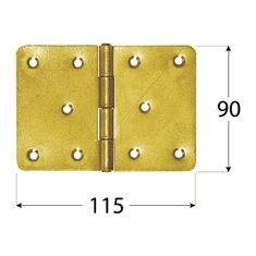 DOMAX Z 115 Závěs stavební 115x90x2,5 mm