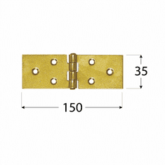 DOMAX Z 150 b Závěs stavební 150x35x1,5 mm