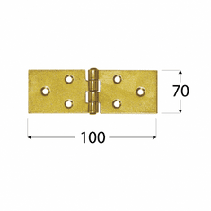 DOMAX Z 100 d Závěs stavební 100x70x1,5 mm