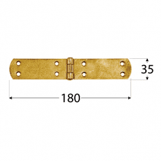 DOMAX ZF 180 Závěs francouzský 180x33x2,5 mm