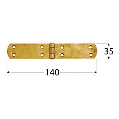 DOMAX ZF 140 Závěs francouzský 140x33x2,5 mm