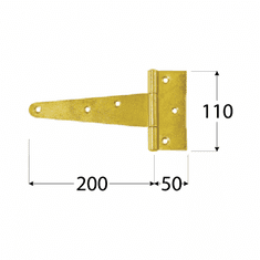 DOMAX ZT 200 závěs C 200x50x110x2,5 černý