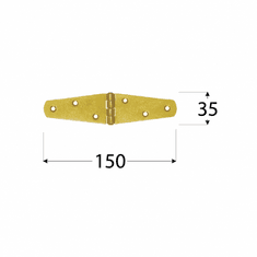 DOMAX ZTS 150 závěs C 150x35x2,0 černý