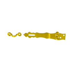 DOMAX ZOZ 125 Ozdobný závěs se zámkem 125x30x2,0 žlutý