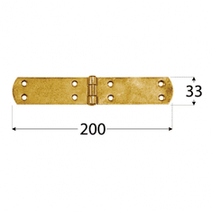 DOMAX ZF 200 Závěs francouzský 200x33x2,5 mm