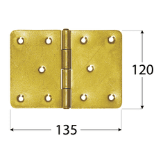 DOMAX Z 135 Závěs stavební 135x120x2,5 mm